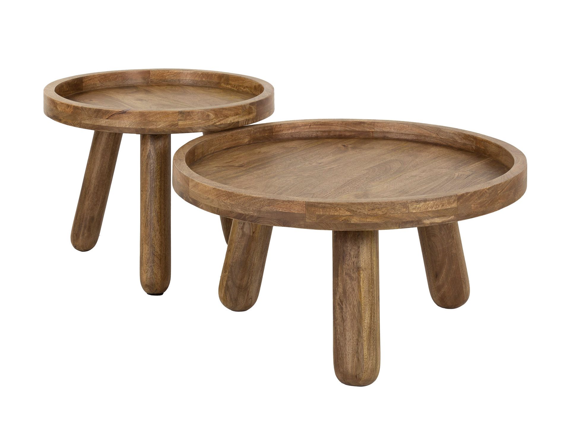 Salontafelset TRIPOD - Massief mangohout ZLS 2545-16ZA