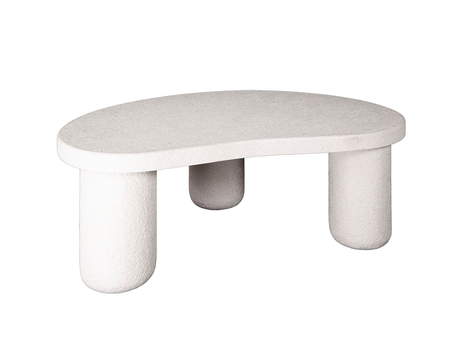 Salontafel SHINGLE - Wit marmer composiet ZLS 2759-81