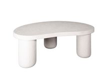 Salontafel SHINGLE - Wit marmer composiet ZLS 2759-81