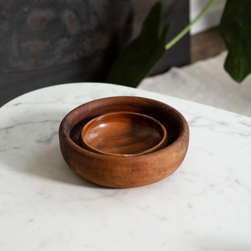 Set 2 salontafels ODIL - Wit/Zwart marmer U14-9-000006