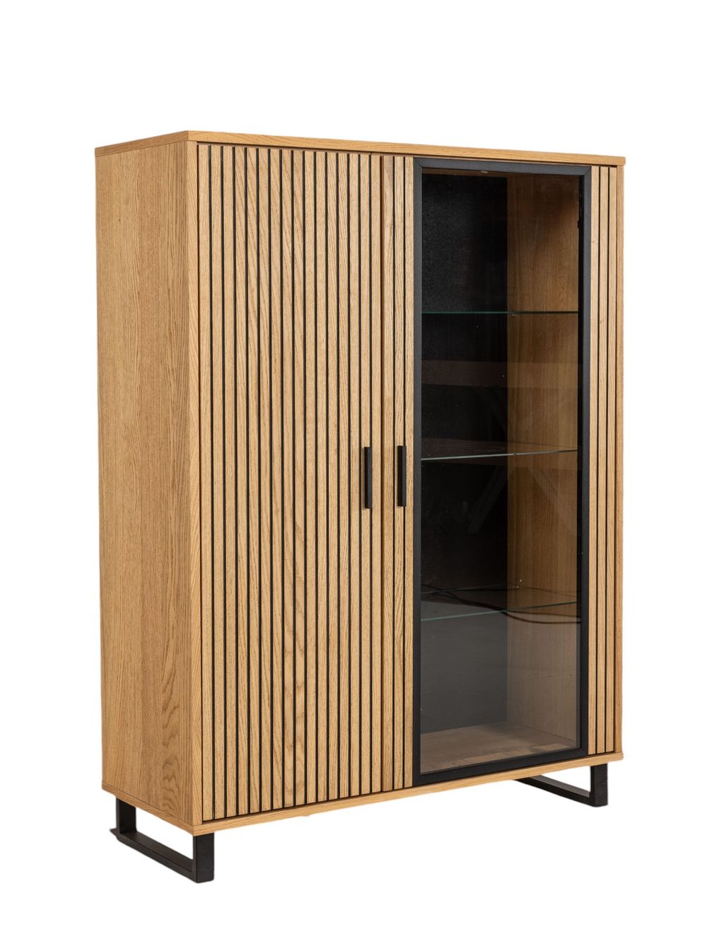 Vitrinekast MALMO - Semi massief hout HAV-3-000009