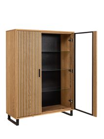 Vitrinekast MALMO - Semi massief hout HAV-3-000009