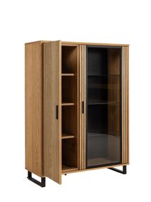 Vitrinekast MALMO - Semi massief hout HAV-3-000009