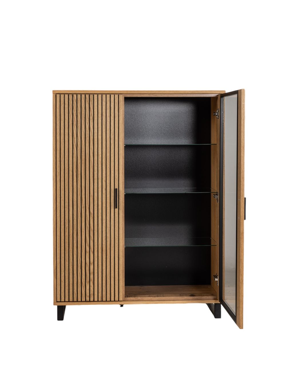 Vitrinekast MALMO - Semi massief hout HAV-3-000009