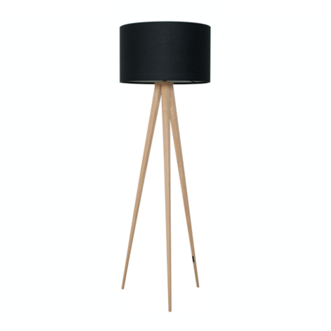 Vloerlamp TRIPOD - Wood Black ZVR 5000805