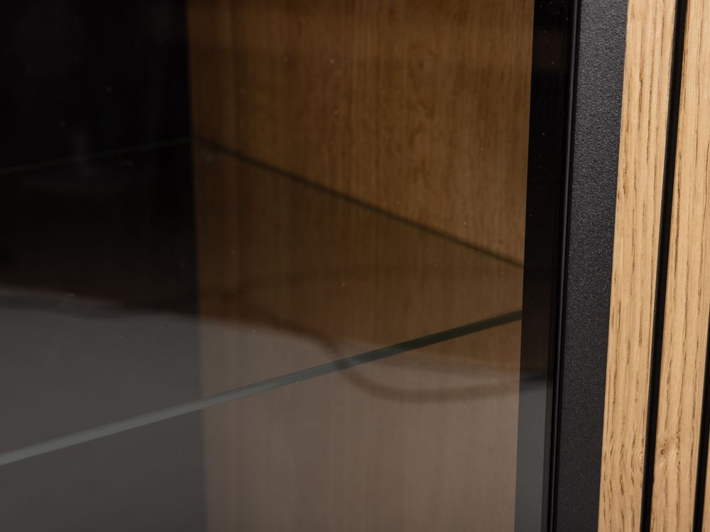 Vitrinekast MALMO - Semi massief hout HAV-3-000009