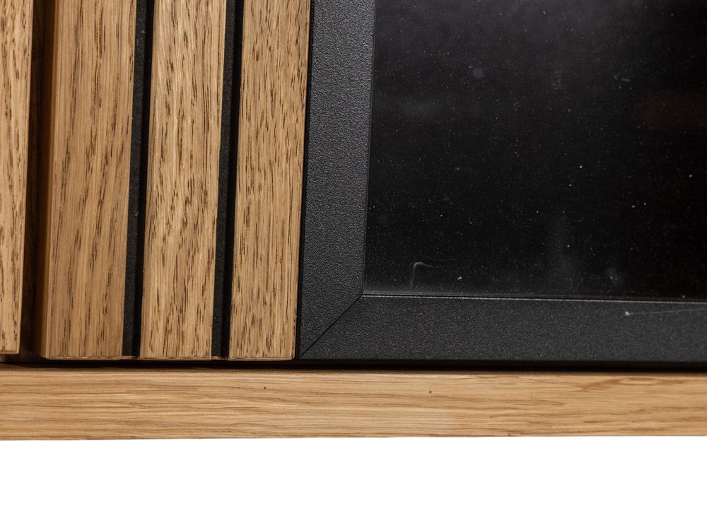 Vitrinekast MALMO - Semi massief hout HAV-3-000009