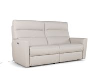 2-zit met elektr. relaxen DAX - Beige leder C-NEO-14-HKS1