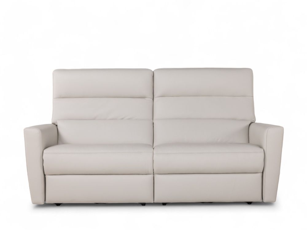 2-zit met elektr. relaxen DAX - Beige leder C-NEO-14-HKS1