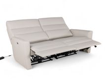 2-zit met elektr. relaxen DAX - Beige leder C-NEO-14-HKS1