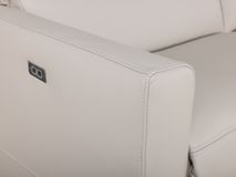 2-zit met elektr. relaxen DAX - Beige leder C-NEO-14-HKS1