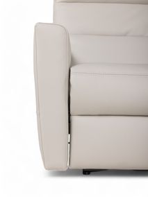 2-zit met elektr. relaxen DAX - Beige leder C-NEO-14-HKS1