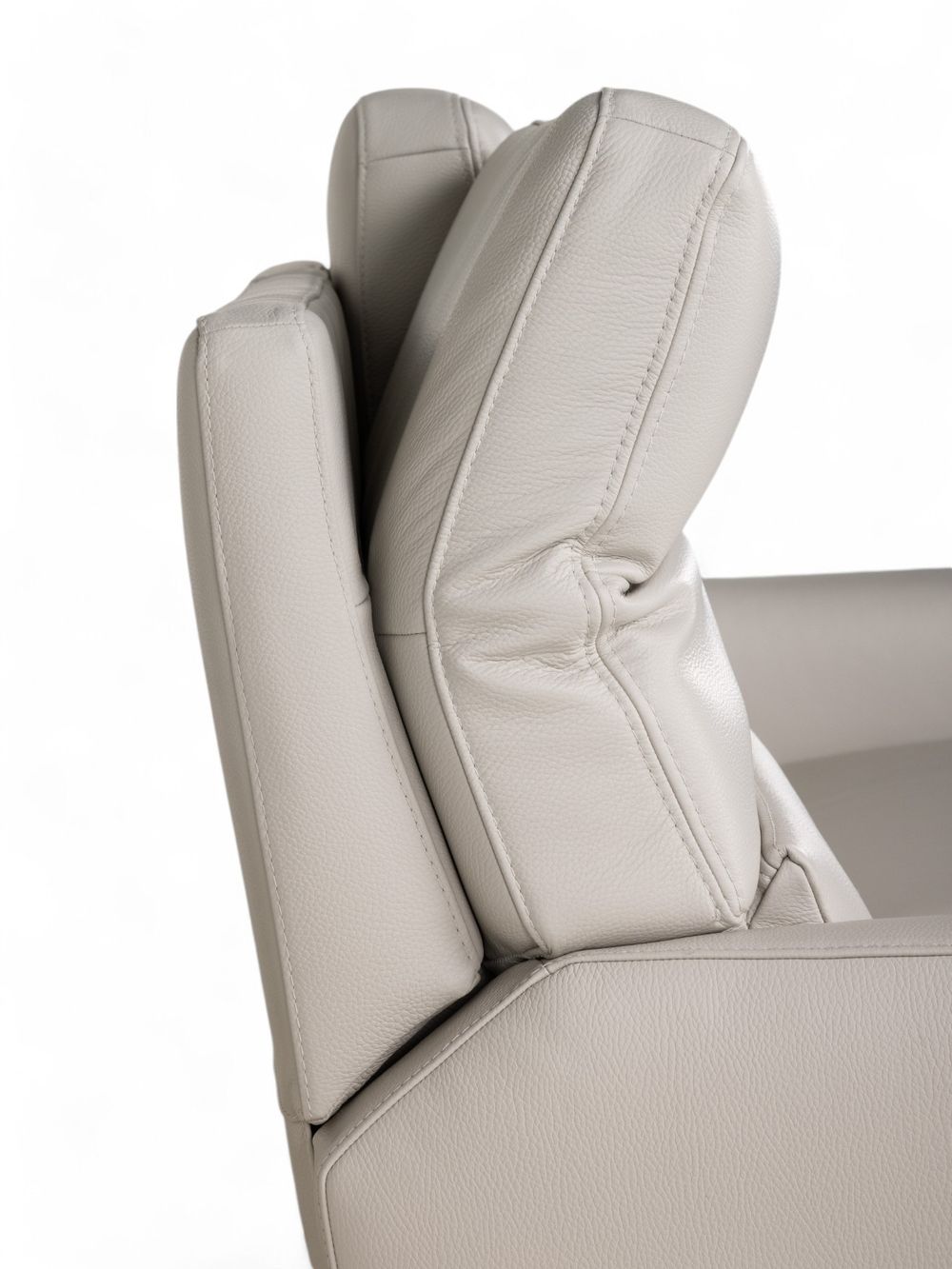 2-zit met elektr. relaxen DAX - Beige leder C-NEO-14-HKS1