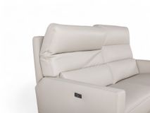 2-zit met elektr. relaxen DAX - Beige leder C-NEO-14-HKS1