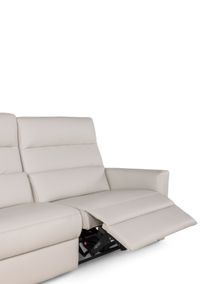 2-zit met elektr. relaxen DAX - Beige leder C-NEO-14-HKS1