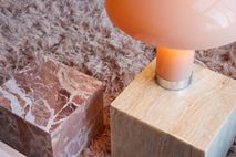 Bijzettafel BLOK - Rosa marmer HKI MTA2877