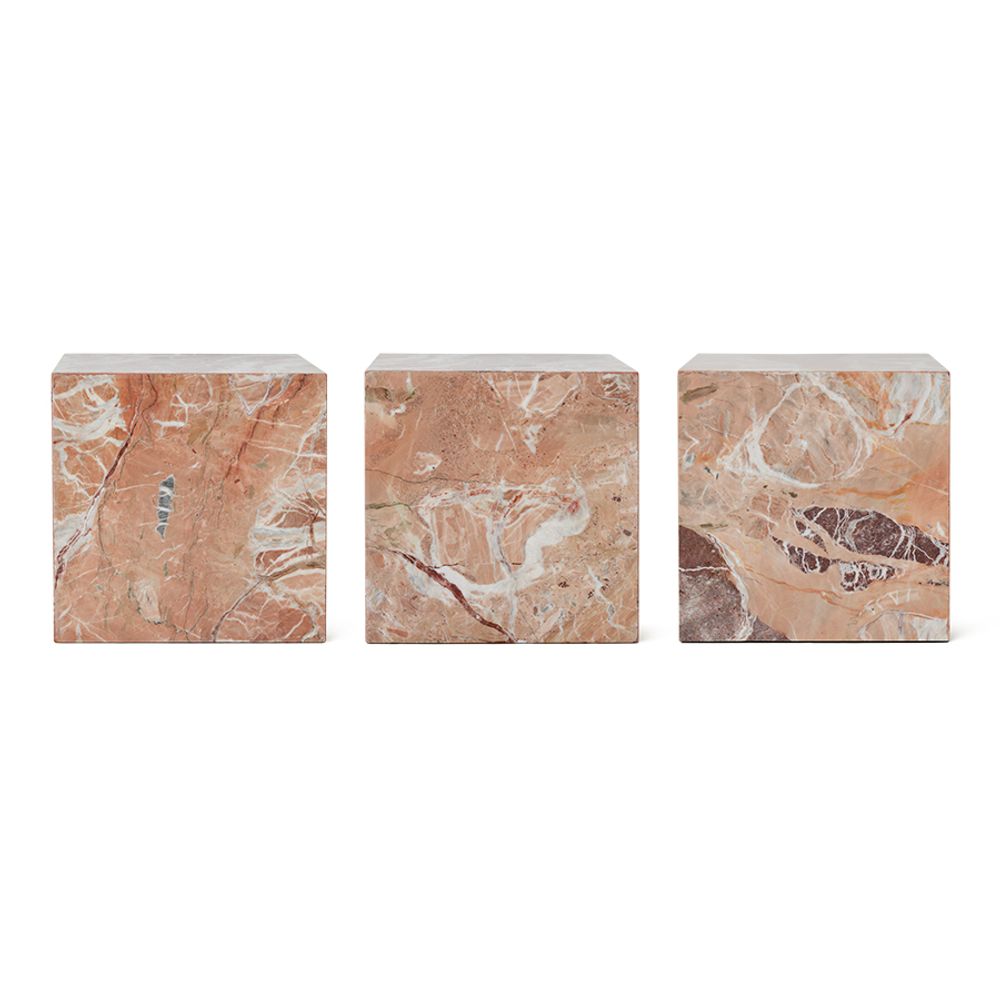 Bijzettafel BLOK - Rosa marmer HKI MTA2877