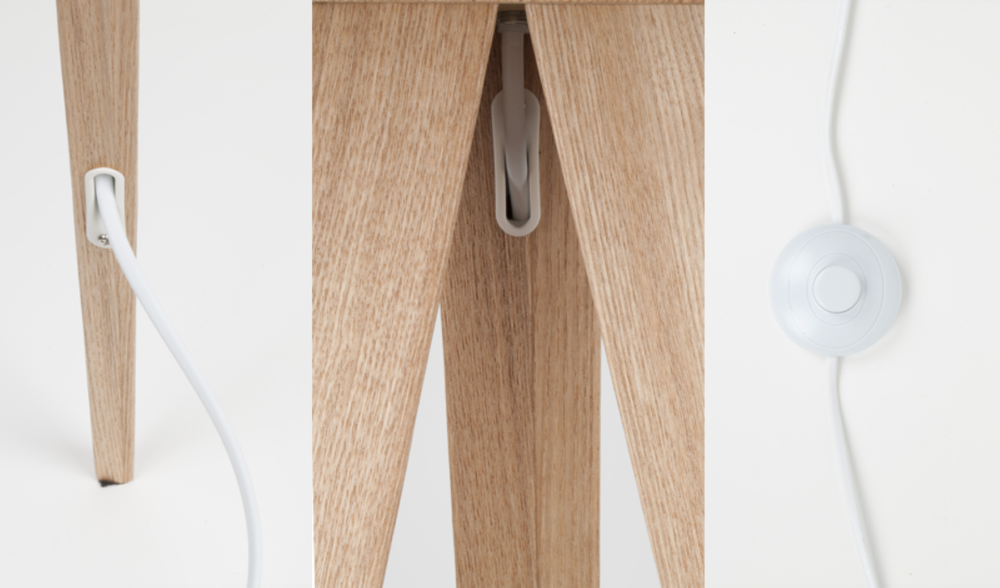 Vloerlamp TRIPOD - Wood Black ZVR 5000806