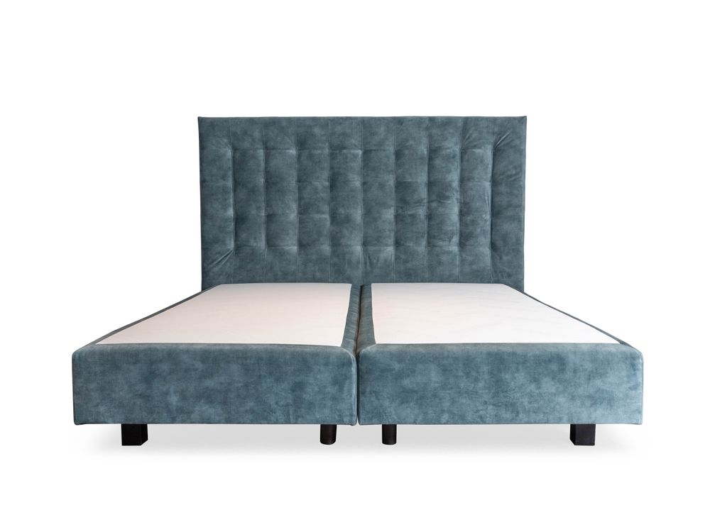 Boxspring incl. matras en topper HILTON - Blauw C-EFL HI BX1820