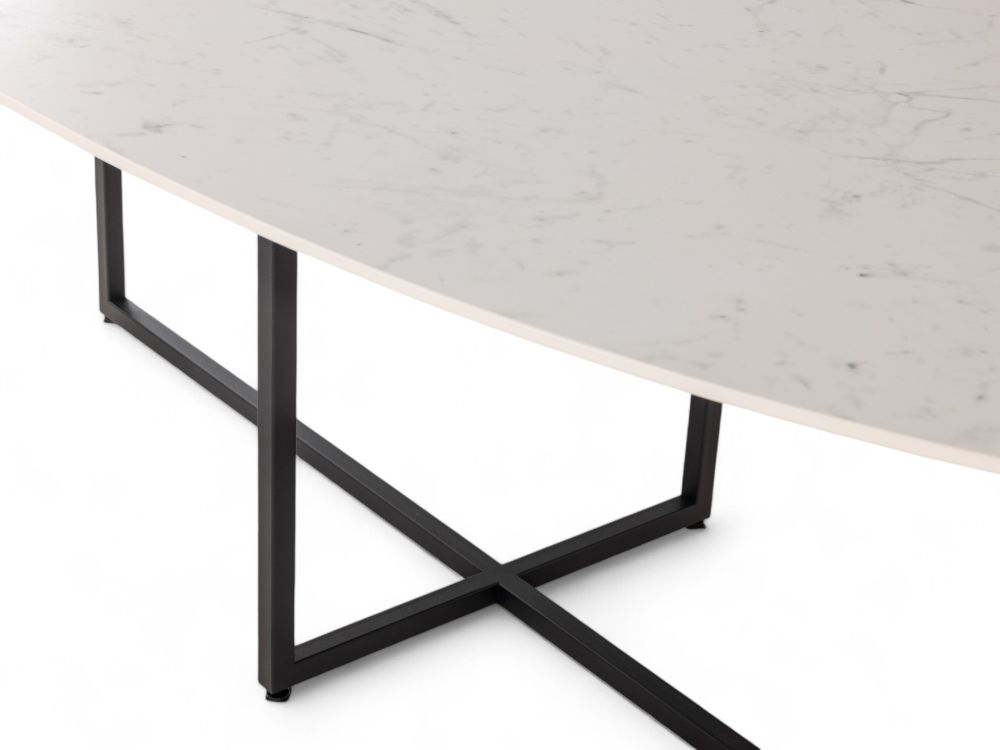 Eetkamertafel CYRIEL - Carrara keramiek U14-1-000005