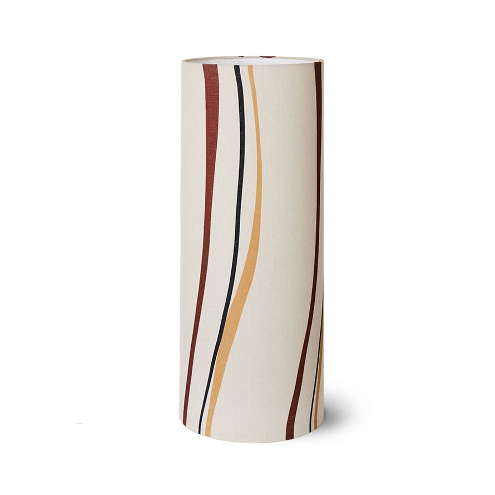 Vloerlamp RETRO - Wit/Swirl patroon C-HKI-VOL5111-VLK2037