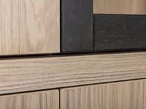 Vitrinekast incl. ledverlichting BRUGGE - Misty Oa C-MXF-287-VIT