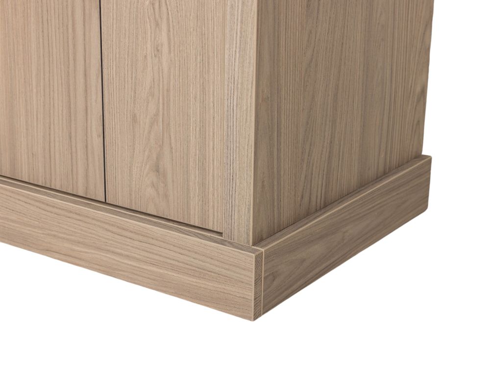 Vitrinekast incl. ledverlichting BRUGGE - Misty Oa C-MXF-287-VIT