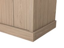 Vitrinekast incl. ledverlichting BRUGGE - Misty Oa C-MXF-287-VIT