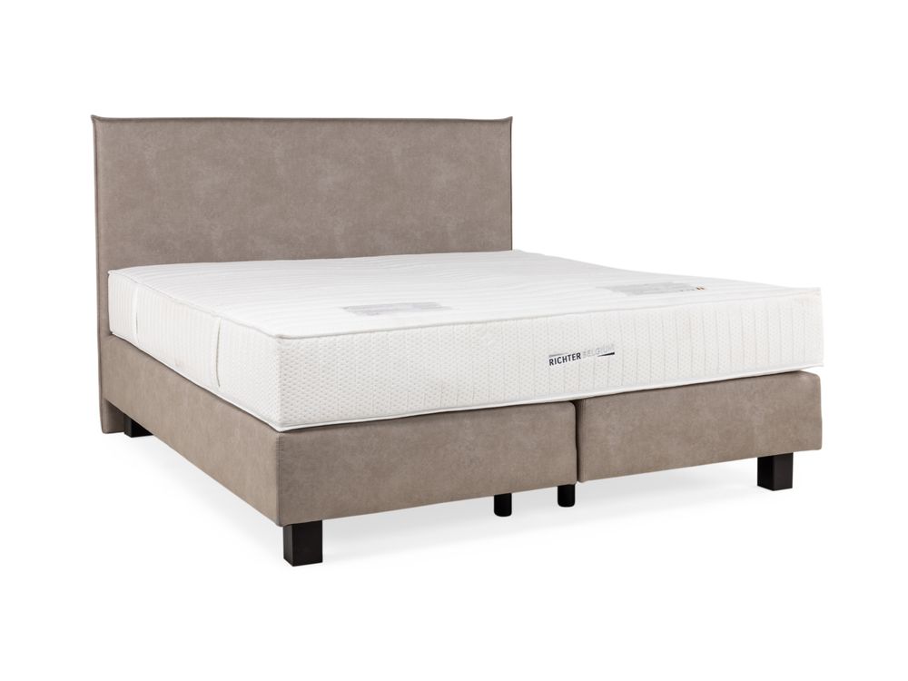 Boxspring LIEZETTE incl. matras - Lichtbruin C-EFL LI BX1820