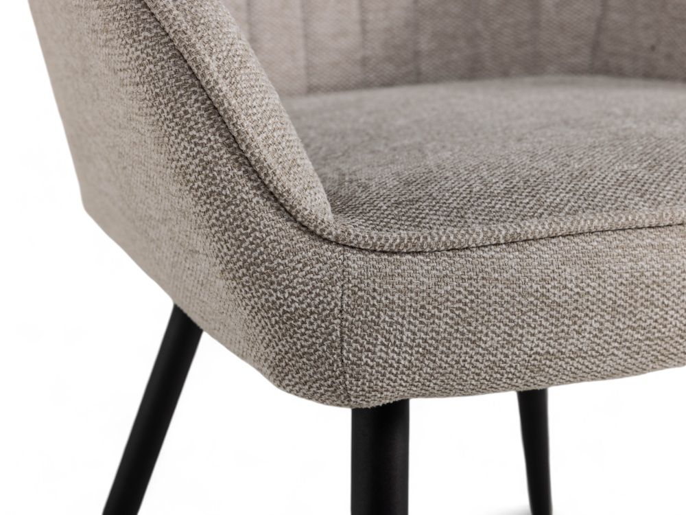 Eetkamerstoel NOLAN - Stribe Sand UNI-2-001