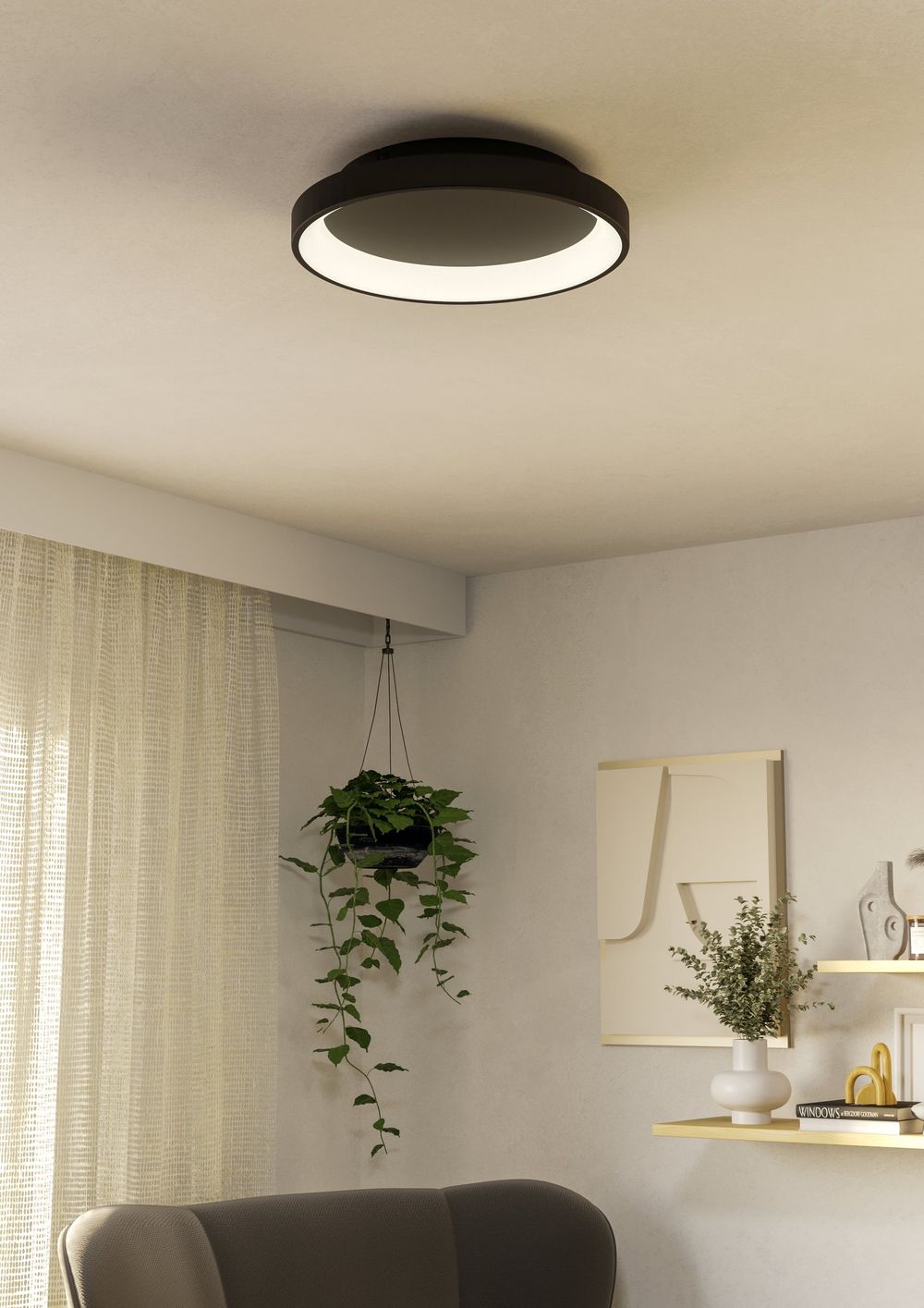 Wand-/plafondlamp LORETELLO - Wit EGL 901251