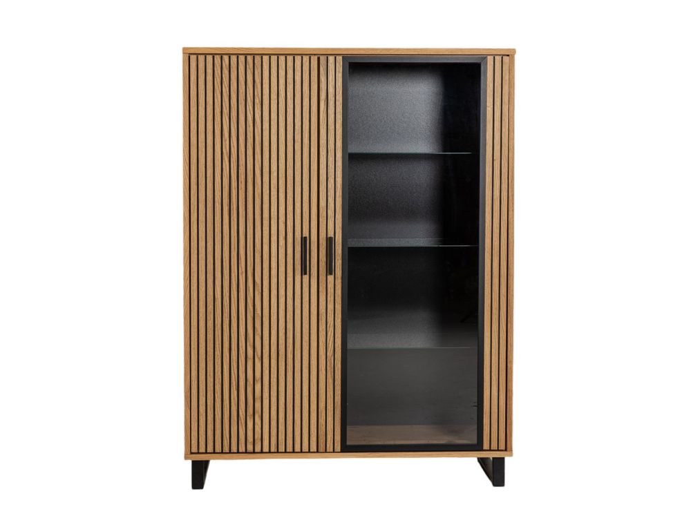 Vitrinekast MALMO - Semi massief hout HAV-3-000009