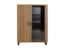 Vitrinekast MALMO - Semi massief hout HAV-3-000009