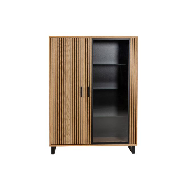 Vitrinekast MALMO - Semi massief hout