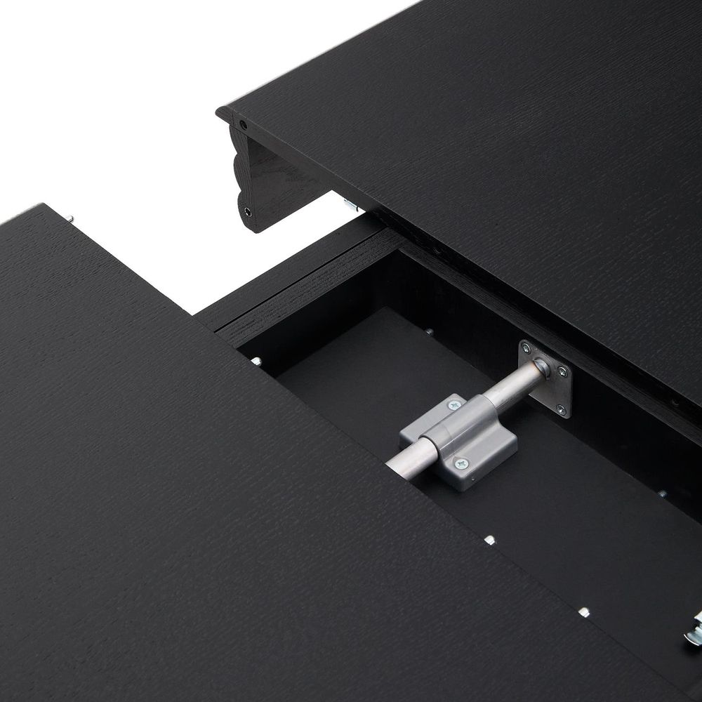 Uitschuiftafel LENON - Zwart eikenfineer/Massief e KAV T0200008MM01