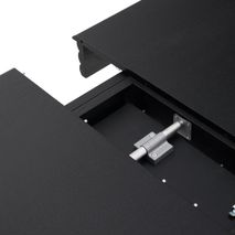 Uitschuiftafel LENON - Zwart eikenfineer/Massief e KAV T0200008MM01