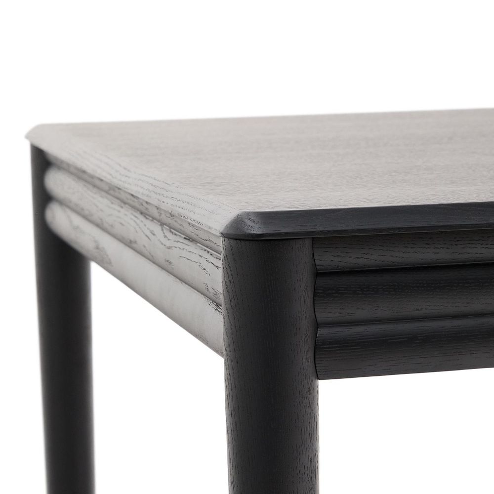 Uitschuiftafel LENON - Zwart eikenfineer/Massief e KAV T0200008MM01