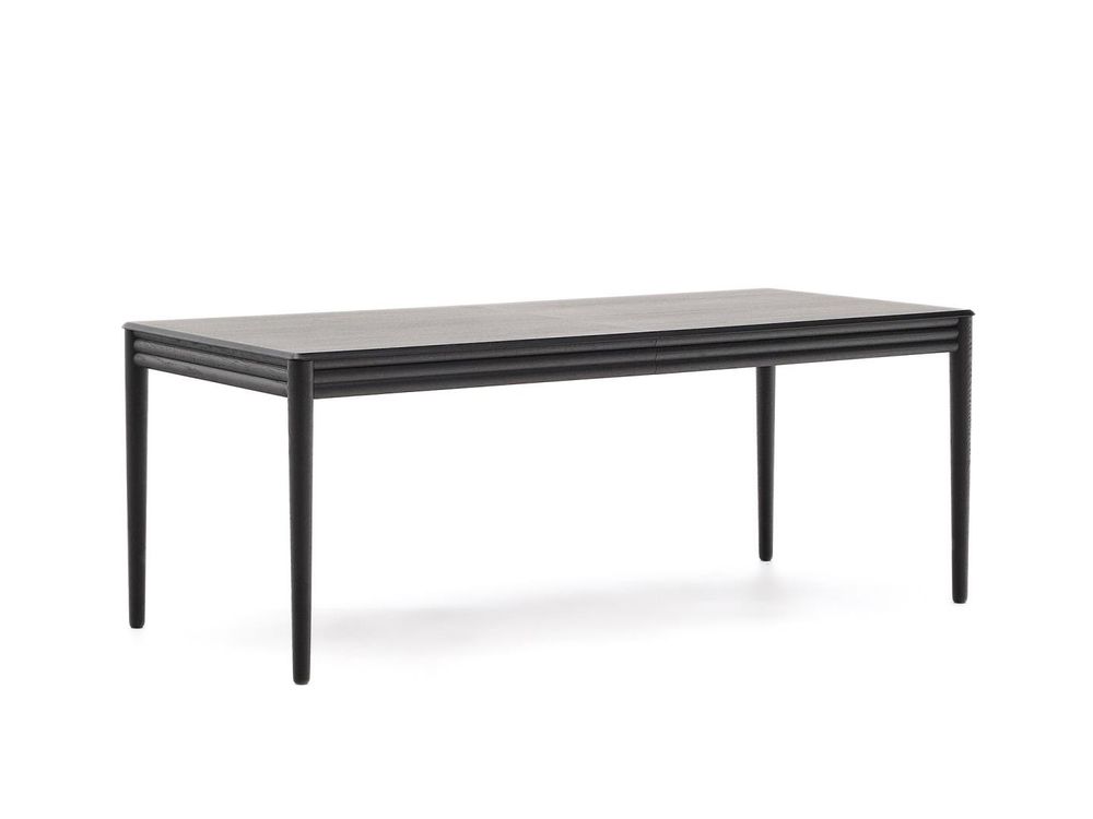 Uitschuiftafel LENON - Zwart eikenfineer/Massief e KAV T0200008MM01