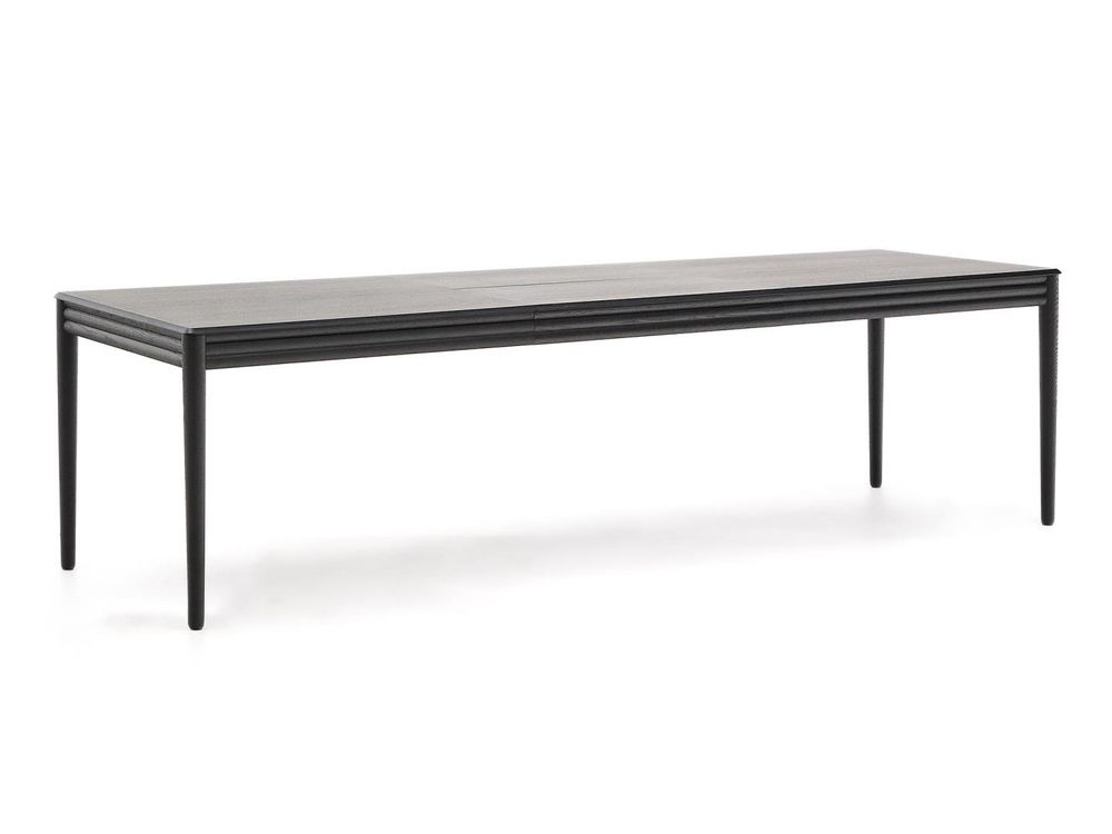 Uitschuiftafel LENON - Zwart eikenfineer/Massief e KAV T0200008MM01