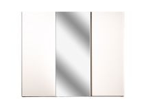 Zweefdeurkast met spiegel SAVENA - Wit NLT-51-001-P1G79