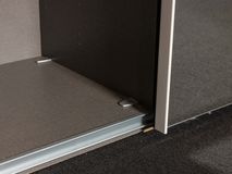 Zweefdeurkast met spiegel SAVENA - Wit NLT-51-001-P1G79