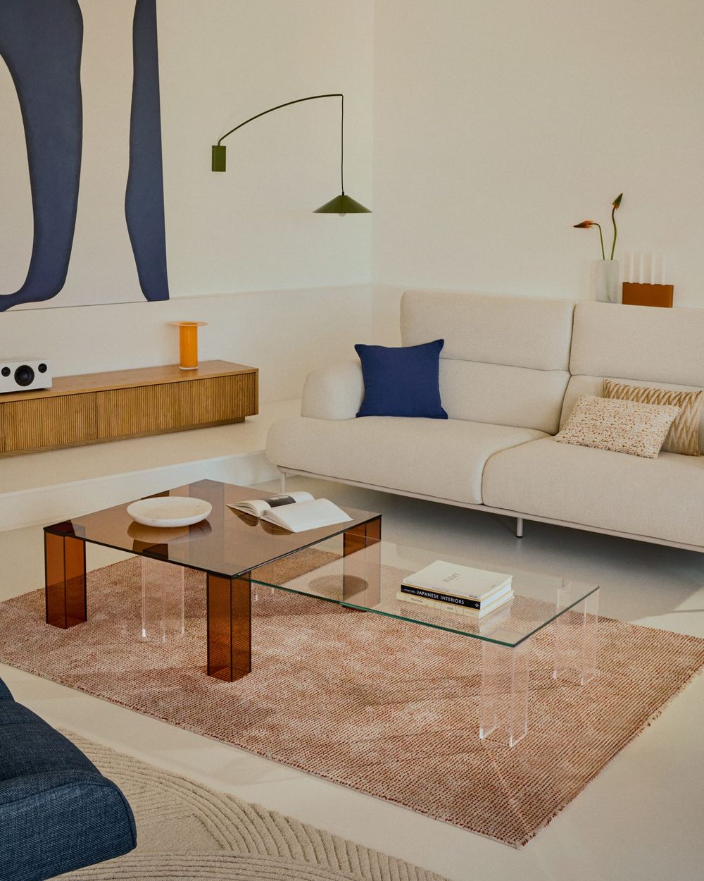 Salontafel ADULARIA - Bruin glas KAV T0600053CC07