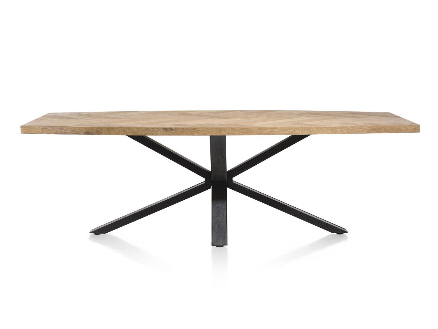 Eetkamertafel METALUXE - Railway Brown