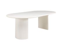 Eetkamertafel ovaal FLOW - Moonskin Off White DEZ FL T2312-M