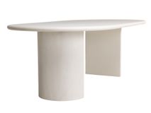 Eetkamertafel ovaal FLOW - Moonskin Off White DEZ FL T2312-M