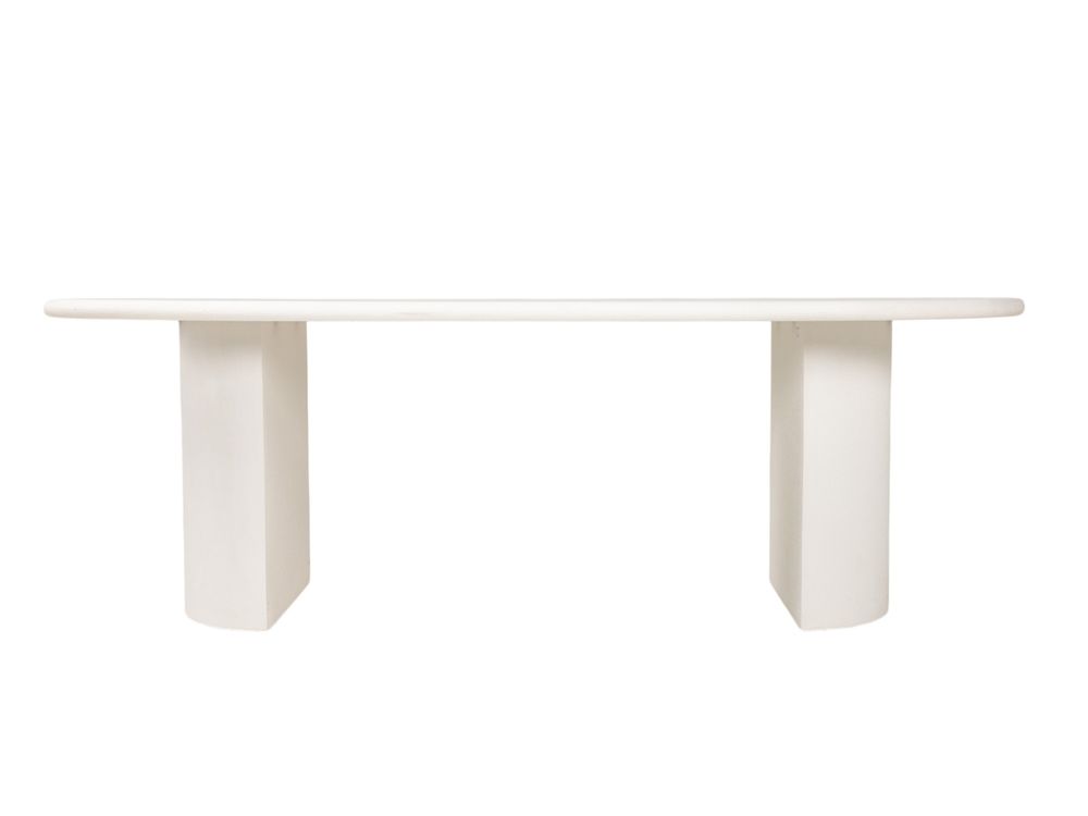 Eetkamertafel ovaal FLOW - Moonskin Off White DEZ FL T2312-M