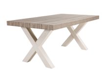 Eetkamertafel YORK cross poten - Lariks & Crys MBR YO T17X