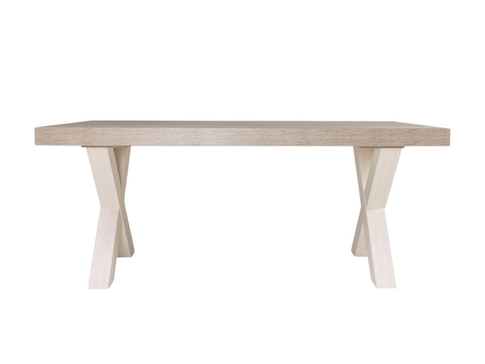 Eetkamertafel YORK cross poten - Lariks & Crys MBR YO T17X