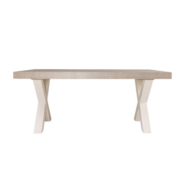 Eetkamertafel YORK - Lariks & Crystal Oak Beig