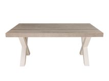 Eetkamertafel YORK cross poten - Lariks & Crys MBR YO T17X